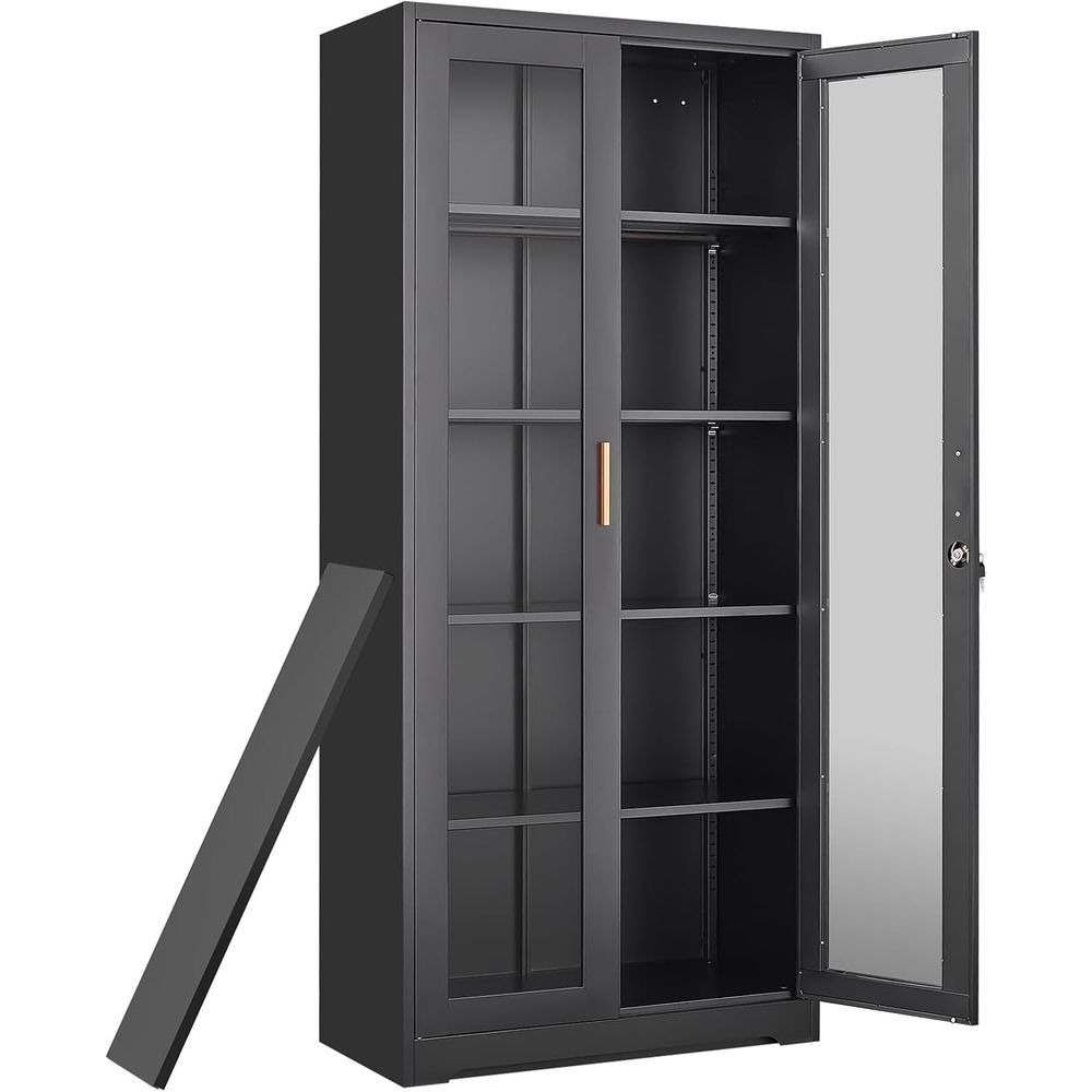 Storage & Organization - Vitrine mit Glasfront, 71 Zoll hohe