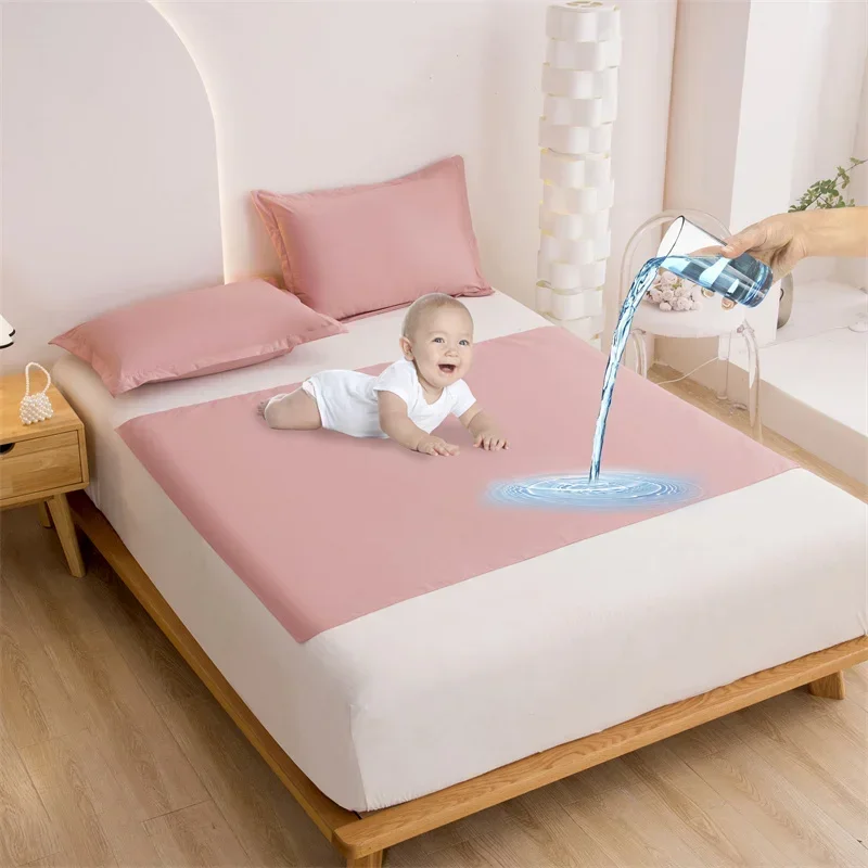 Waterproof Mattress Protector Breathable - Wasserdichte, waschbare Wickelunterlage aus Stoff für