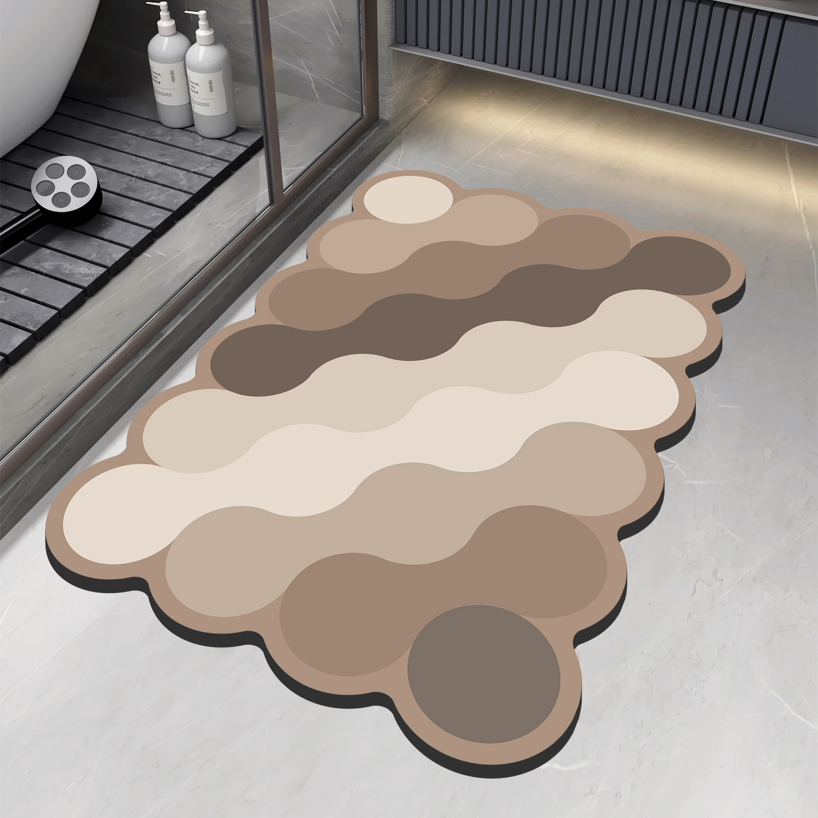 Quick Dry Diatomite Bath Mat - Luxus Kieselgur Badezimmer Dusche Badematte Saugfähige