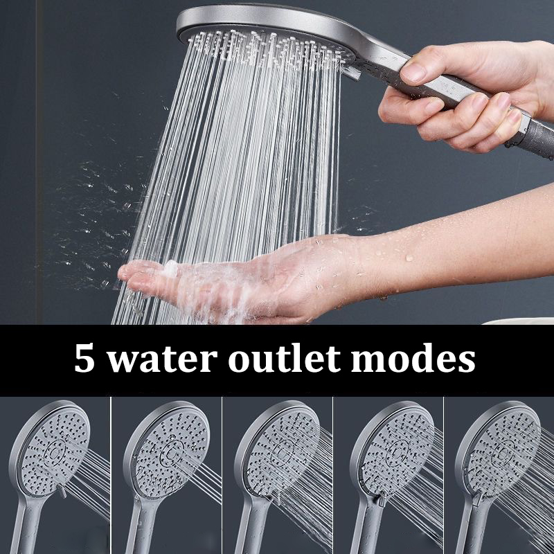 Schwarzer Duschkopf mit 5 Modi – High Pressure Shower Head Handheld Bewertung und Preis